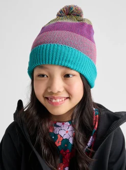 Kids' Fleece-Lined Pom Beanie