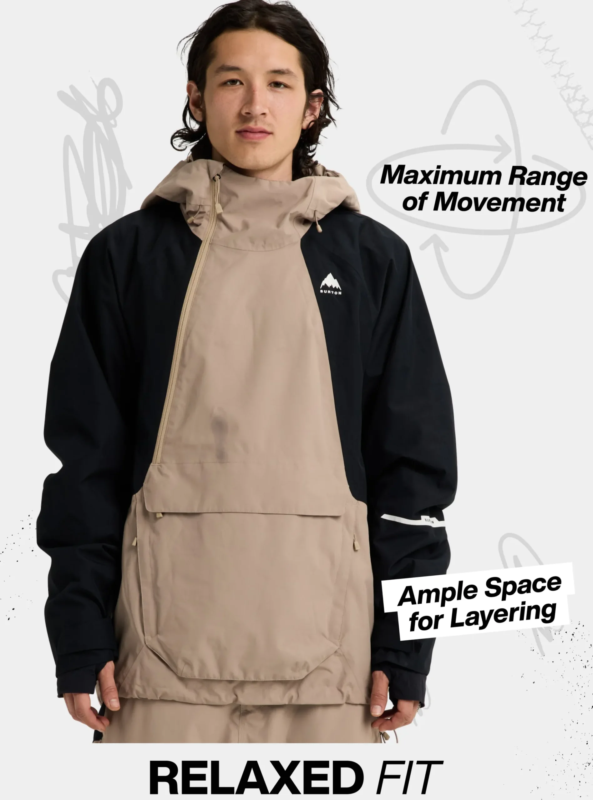 Men's Burton Reserve 2L Relaxed Anorak Jacket