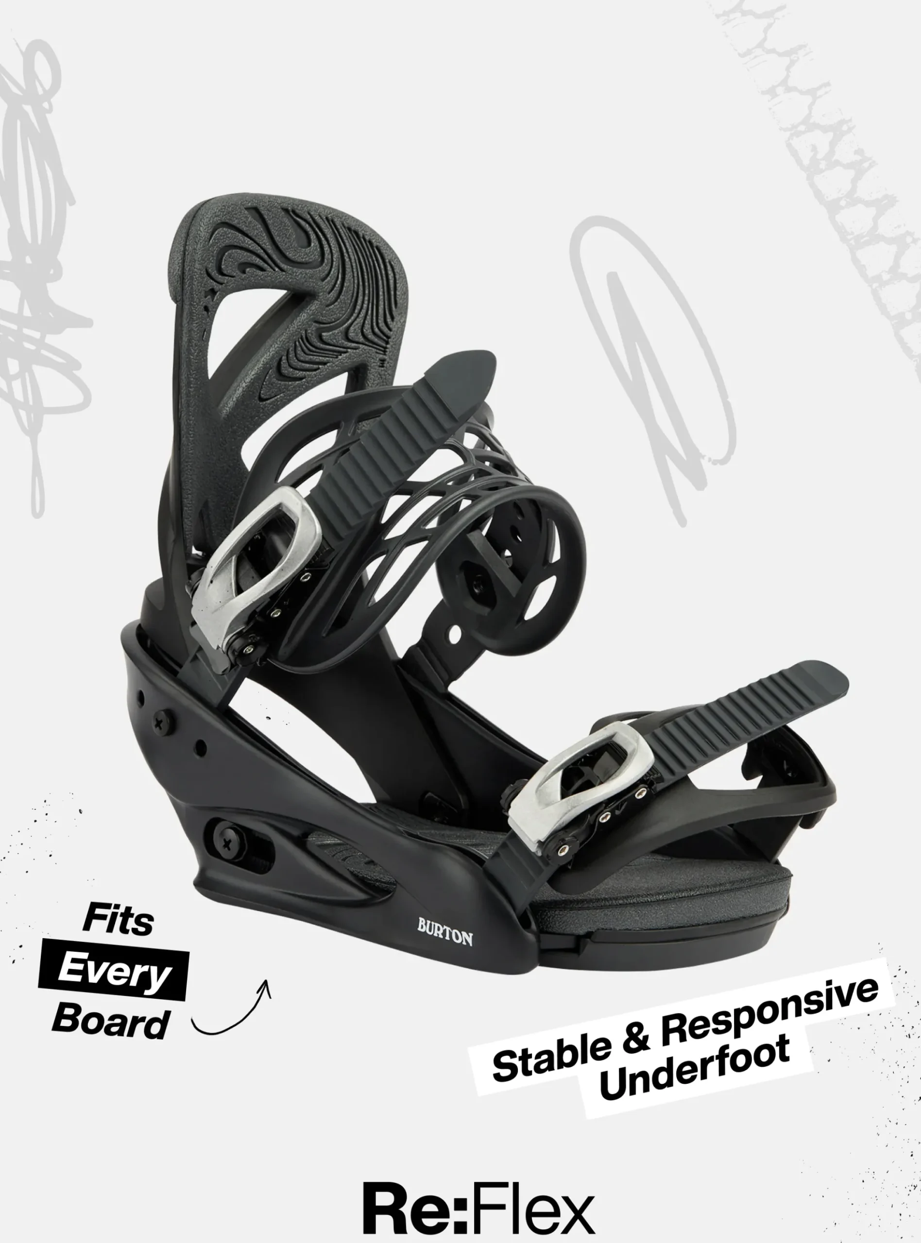 Men's Freestyle Re:Flex Snowboard Bindings